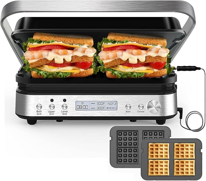 Panini Press Grill Sandwich Maker by CATTLEMANCUISINE