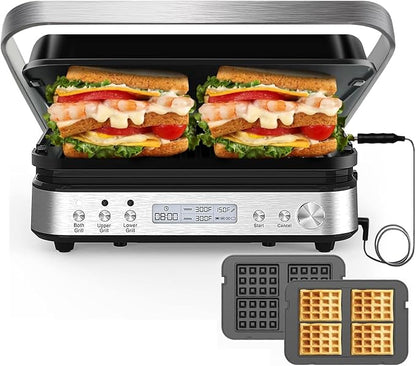 Panini Press Grill Sandwich Maker by CATTLEMANCUISINE