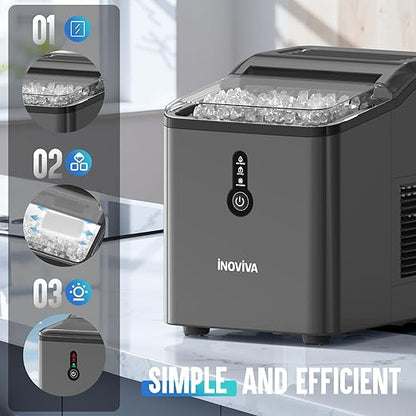 Nugget Ice Maker Countertop – 6 Mins Fast Ice Production, FLASHCHILL™, 26.5 - Image 7