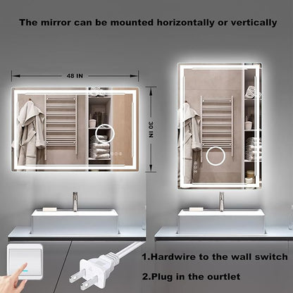 30''X48'' LED Bathroom Mirror - Image 6