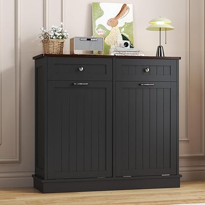 Tilt Out Trash Can Cabinet Dog Proof - Image 6