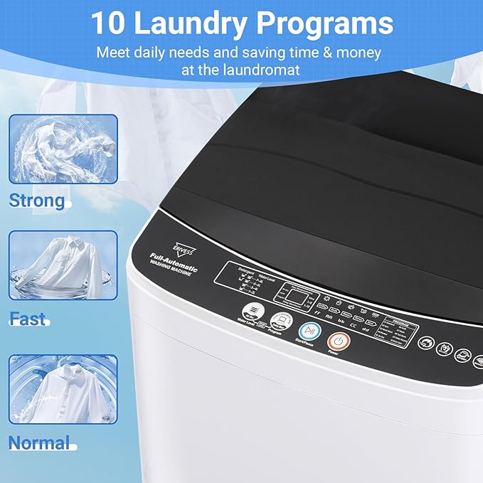 Compact Washer and Dryer Combo Set, 2.0 Cu.Ft Full-Automatic Washing Machine - Image 3