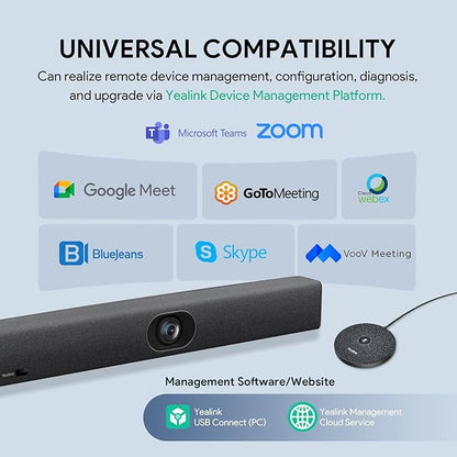 Yealink UVC40 E2 and Expansion Mic HD Video and Audio Conferencing System Bundle - Image 4