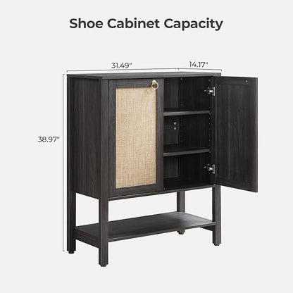 SICOTAS Rattan Shoe Storage Cabinet - Image 2