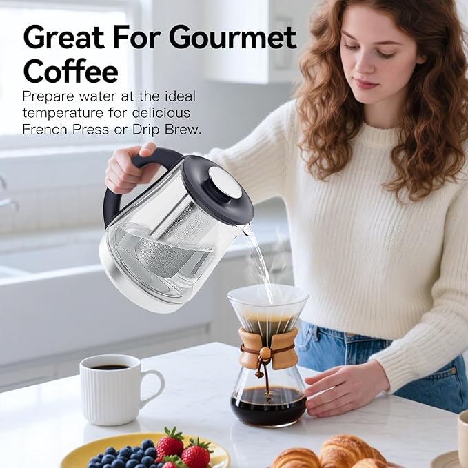 Electric Kettle With Infuser, 1.5L Electric Tea Kettle With Temperature Control - Image 4