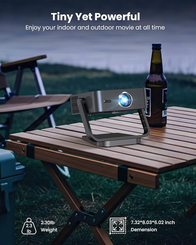 FUDONI Smart Projector with WiFi 6 and Bluetooth, 1080P Full HD Projector - Image 8