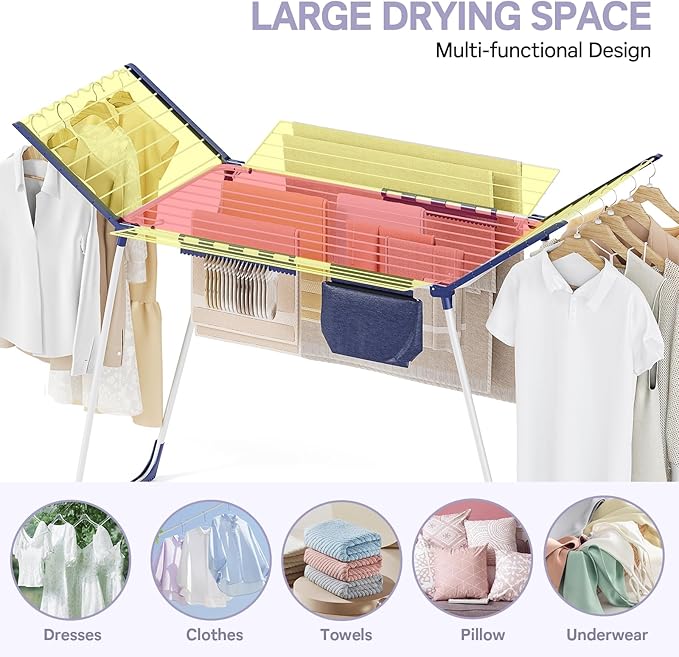 APEXCHASER Clothes Drying Rack Foldable - Image 6