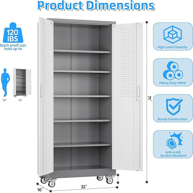 Metal Garage Storage Cabinet - Image 3