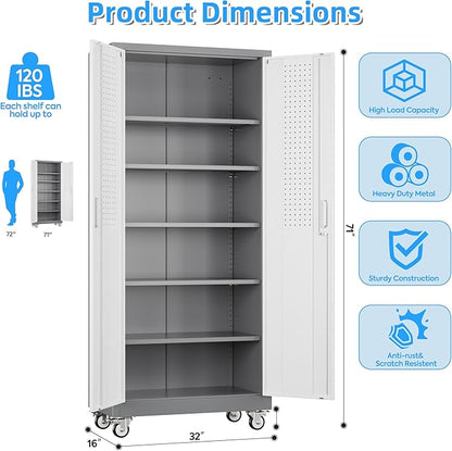 Metal Garage Storage Cabinet - Image 3