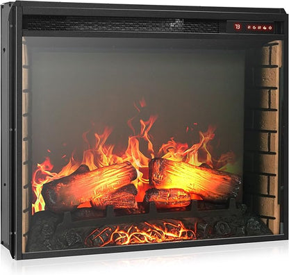 BELLEZE 28" Electric Fireplace, 1500 W 5000 BTU Space Heater - Image 3