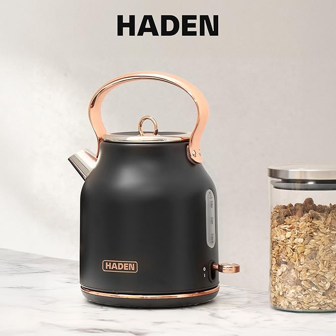 Haden Heritage 1.7 Liter Stainless Steel Electric Kettle, Hot Water Tea Kettle - Image 7