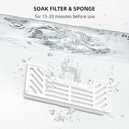 uahpet 6 Pack Replacement Filters & 8 Pack Replacement Filter Sponges - Image 5