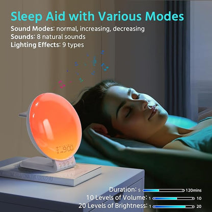 MOMILLA Sunrise Alarm Clock, 3 in 1 Wireless Charging Station, Smart App - Image 7