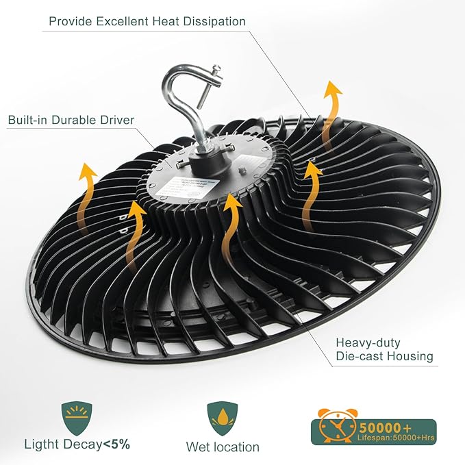 ACOHOOK Smart 320W LED High Bay Light - Image 6