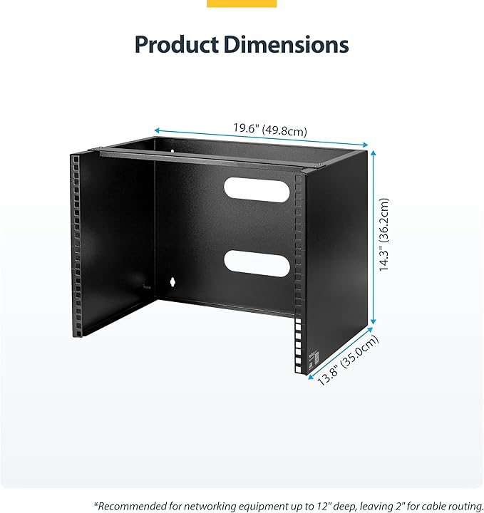 StarTech.com 8U Wall Mount Patch Panel Bracket - Image 6