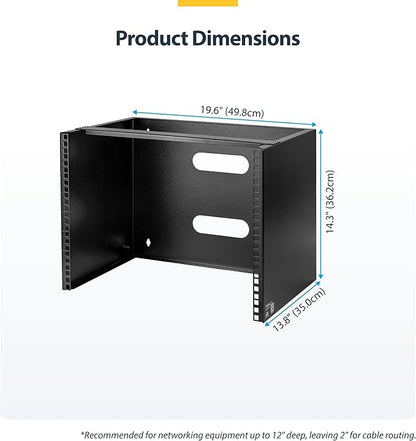 StarTech.com 8U Wall Mount Patch Panel Bracket - Image 6