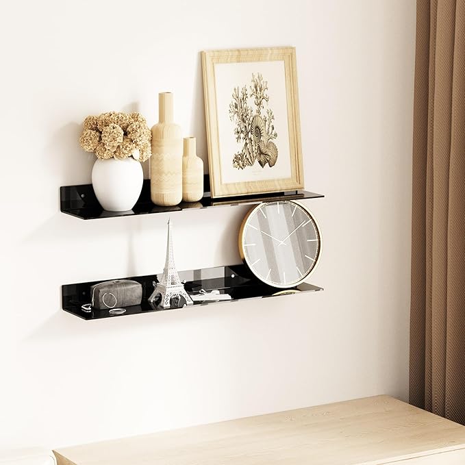 30 Inches Acrylic Long Wall Shelf Set of 2, 2 Pack - Image 5