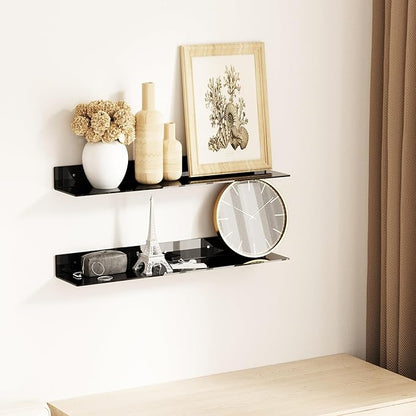 30 Inches Acrylic Long Wall Shelf Set of 2, 2 Pack - Image 5
