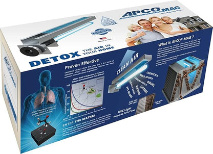 APCO Carbon Magentic Mount UV Air Purifier, Includes Single 2 Year Lamp - Image 6