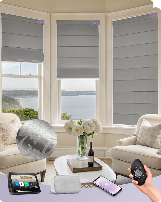 Graywind Smart Roman Shades Compatible by Graywindbeyondshading