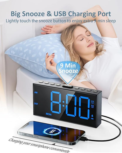 Loud Alarm Clock for Heavy Sleepers Adults, Bed Shaker Alarm Clock - Image 5