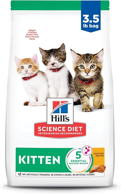 Hill's Science Diet Kitten, Kitten Premium Nutrition, Dry Cat Food, Chicken by HillsPetNutrition