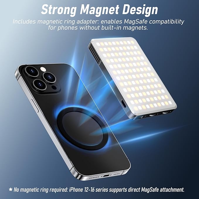 Magnet Phone Light, 160 LED Dual Side Selfie Light Compatible - Image 3