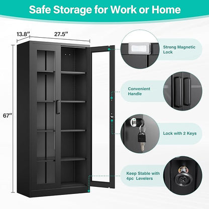 SISESOL Metal Storage Cabinet - Image 3
