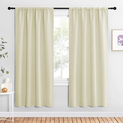 NICETOWN Beige Blackout Curtains by NICETOWN