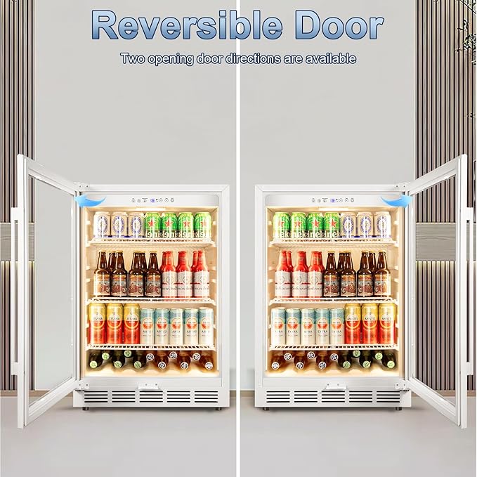 Beverage Refrigerator, 4.9 Cubic Feet Undercounter/Freestanding 24 Inch - Image 4