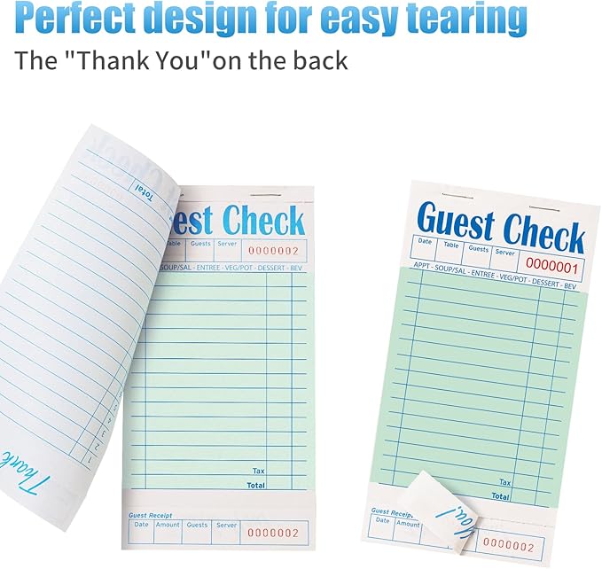 60 Pack/3000 Tickets Guest Checks Books - Image 4