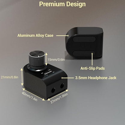 Cubilux 3.5mm Stereo Volume Controller, Headphones Volume Attenuator - Image 5