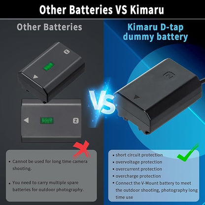 Kimaru D-TAP to NP-FZ100 Dummy Battery Power Cable - Image 3