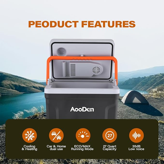 Upgrade 27 Quart Electric Car Cooler and Warmer - Image 2
