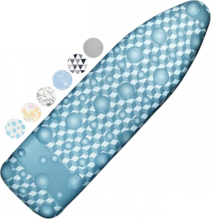 Ironing Board Cover and Pad, 15x54 Standard Size Thick Iron Padding, Scorch & by Dalykate