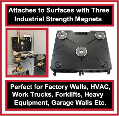 The OmniShelf Magnetic Portable Workstation + Toolbox, Computer & Laptop Stand - Image 6