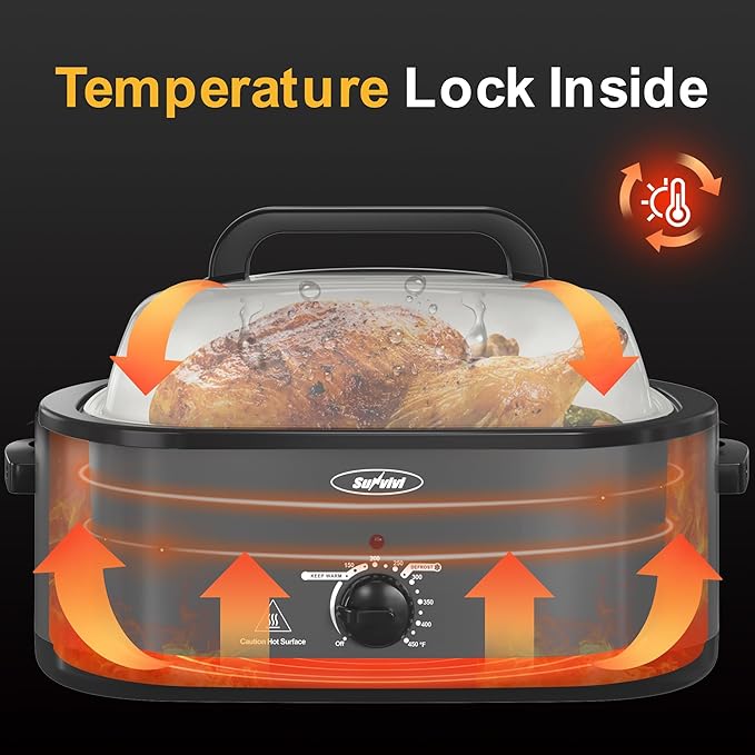 Sunvivi Roaster Oven, Electric Roaster Oven - Image 2