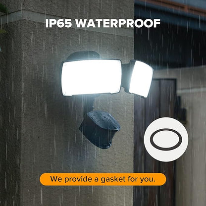 LUTEC 38W 3500 Lumen LED Motion Activated Integrated Dual-Head Floodlight - Image 7