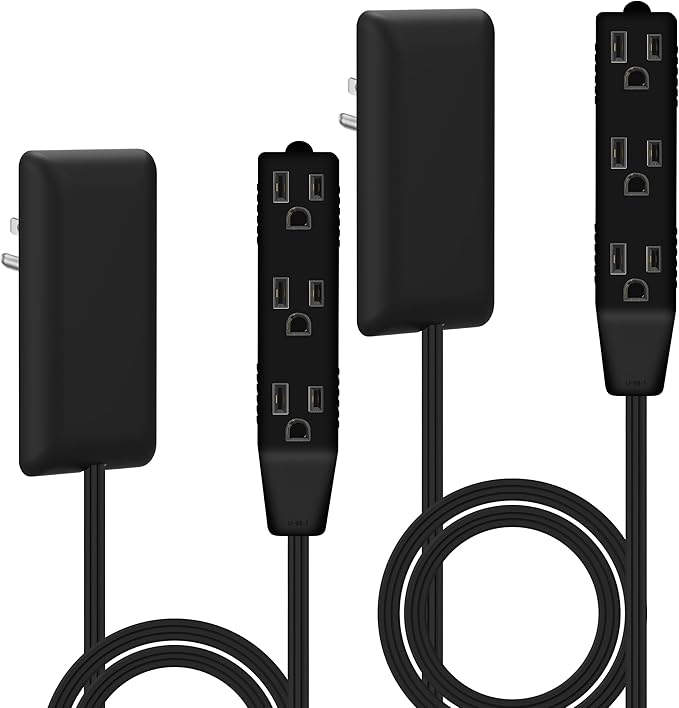 LIDER Flat-Face Outlet Extender (2-Pack)
