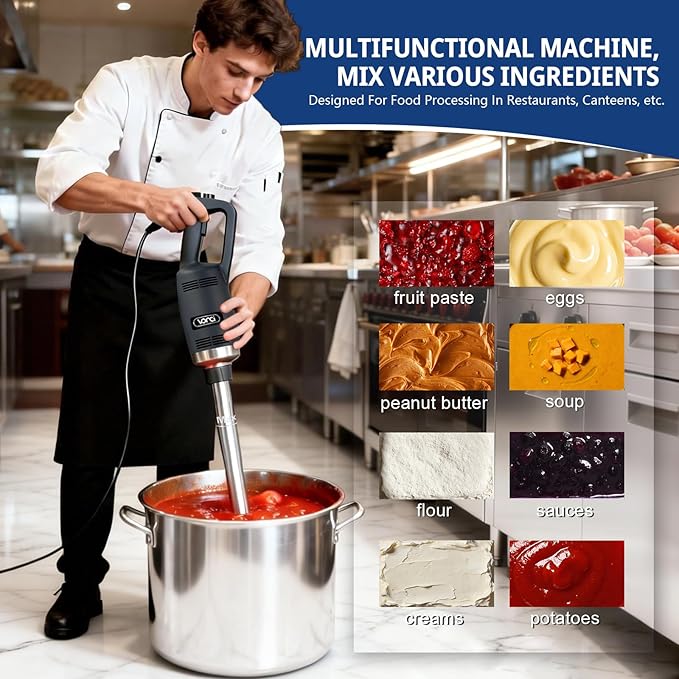 VONCI 500W Commercial Immersion Blender Handheld, Heavy Duty Stick Blender - Image 7