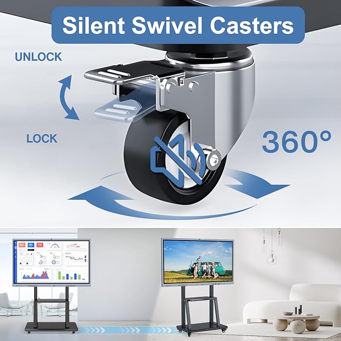 Smart Board Stand for 60-100 Inch Interactive Whiteboard, Mobile Stand - Image 3