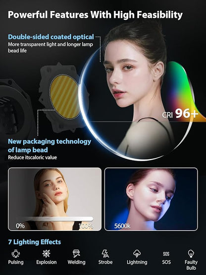 Video Light, COLBOR CL220M LITE 220W Continuous Output Lighting 2700-6500K - Image 3