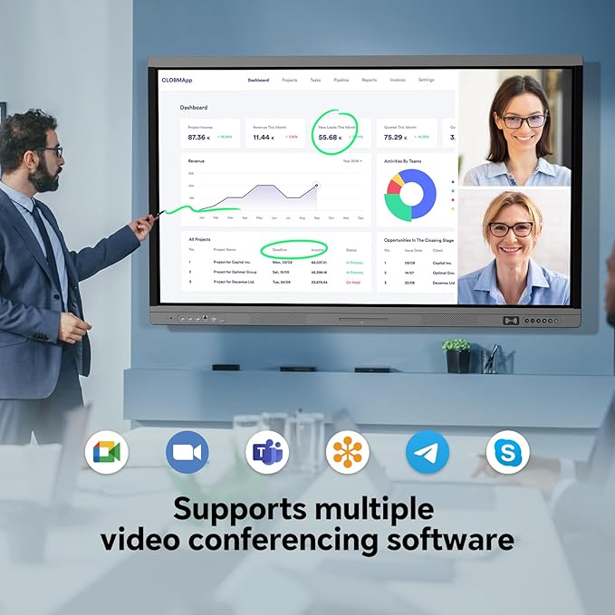 55" Smart Board, 4K Digital Whiteboard - Image 3