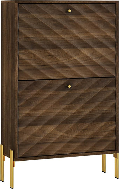 Smuxee Walnut Shoe Cabinet - Image 9