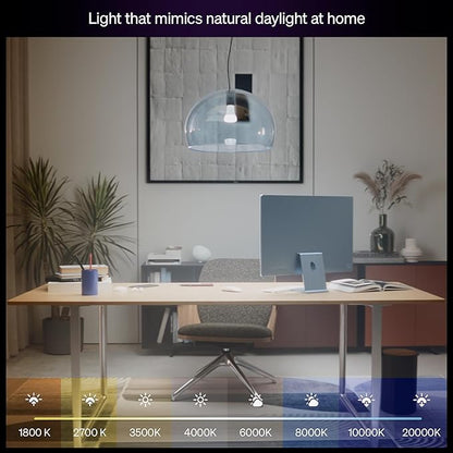 Philips Hue Smart LED A19 Bulb 1-Pack, E26 Base, Full Spectrum Light - Image 4
