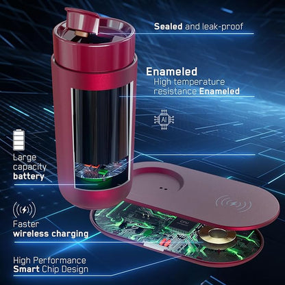 Temperature Control Heated Coffee Mug Smart Self Heating Travel Mug 12 Oz App - Image 4