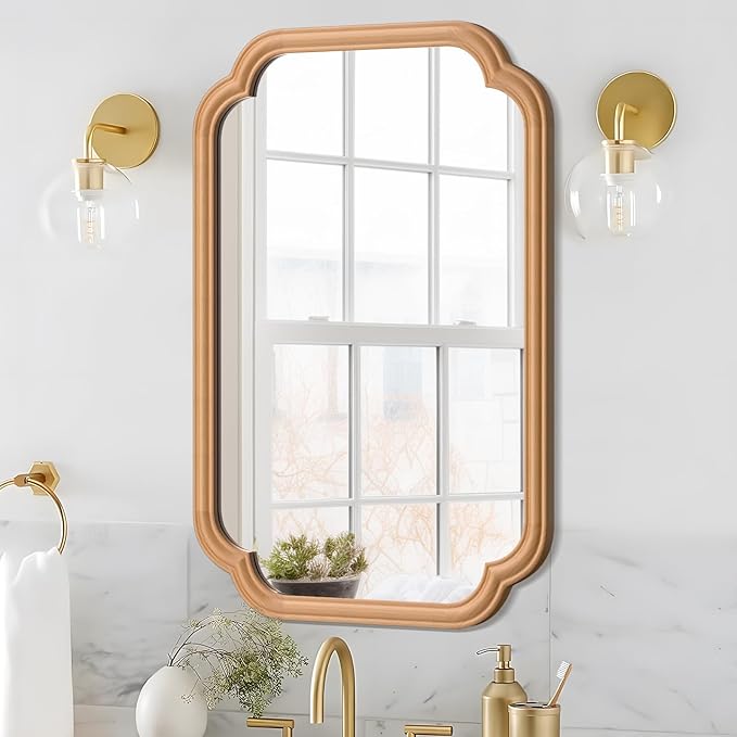 Wood Mirror for Bathroom by FerytangeHome