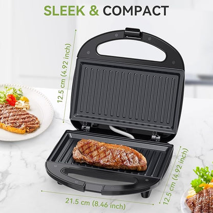 OSTBA Sandwich Maker & Panini Press, 2 Slice Grilled Cheese Maker - Image 6