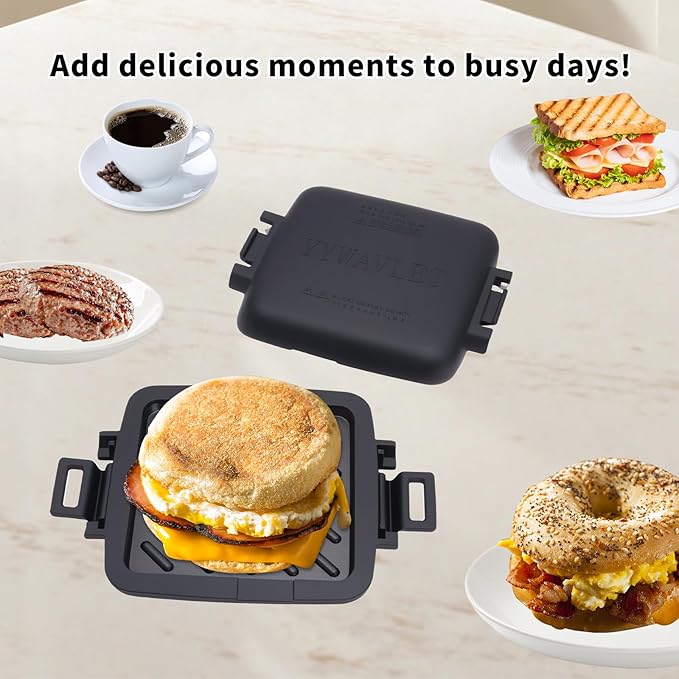 Microwave Sandwich Maker, Heat-Resistant Silicone Rubber Shell, Advanced - Image 3