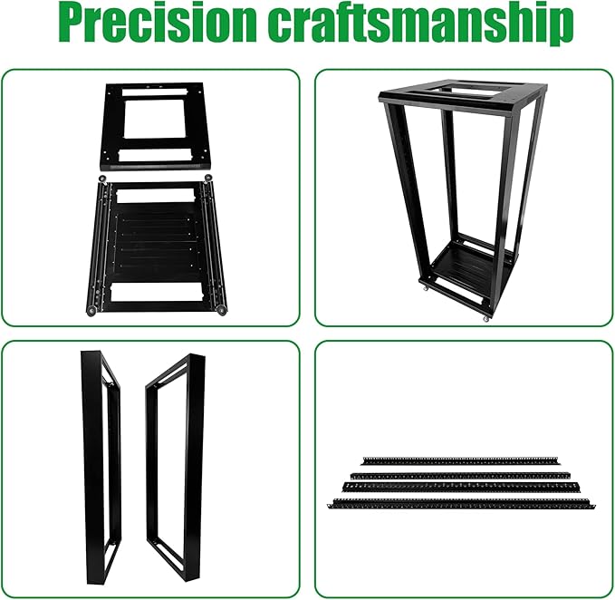 27U Server Cabinet Rack Enclosure, - Image 5